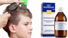 Stosowanie benzylobenzoesa z wszy i nom